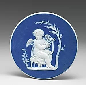 Cupid playing a lyre