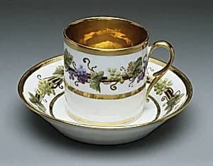 Cups and saucers (3) by Unknown Artist