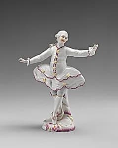 Dancer (one of a pair) by Johann Friedrich Lück|Höchst Manufactory