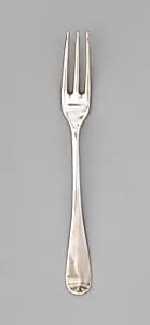 Dessert fork (one of twelve) by John Linney|Thomas Wallis I|T. and W., London