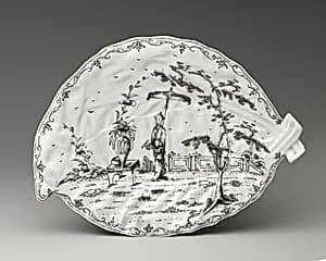 Dish by Dr. Wall Period|Worcester factory