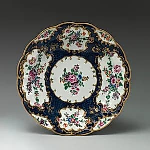 Dish (one of a pair) by Worcester factory