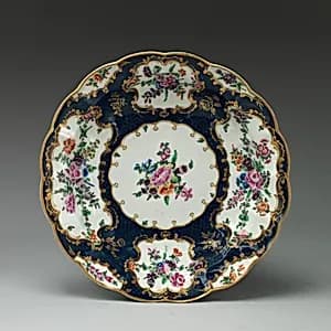 Dish (one of a pair) by Worcester factory
