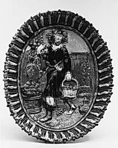 Dish with Allegory of Autumn by Bernard Palissy