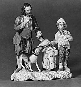 Education of a Peasant by Höchst Manufactory