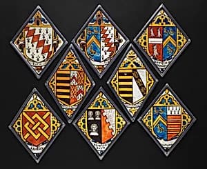 Eight heraldic quarries by Unknown Artist