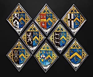 Eight heraldic quarries by Unknown Artist