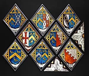 Eight heraldic quarries by Unknown Artist