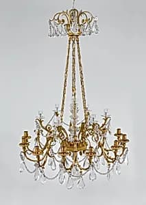 Eighteen-light chandelier by Unknown Artist