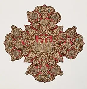 Embroidered cross from an Omophorion by Unknown Artist