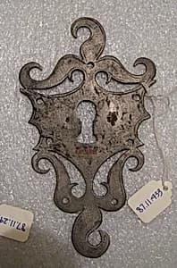 Escutcheon of lock by Unknown Artist