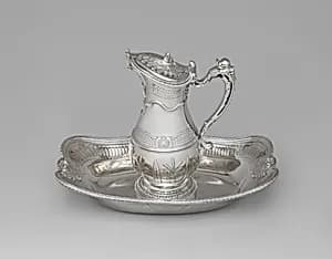 Ewer and basin by Jean Fauche