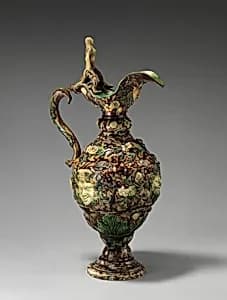 Ewer with female figure by Joseph Landais