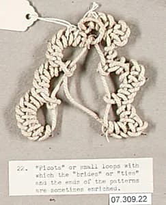 Example of lace stitch by Unknown Artist