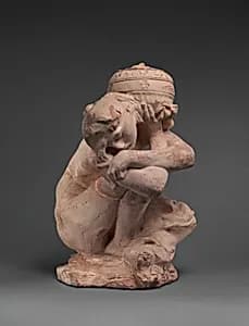 Fallen Caryatid Carrying an Urn by Auguste Rodin
