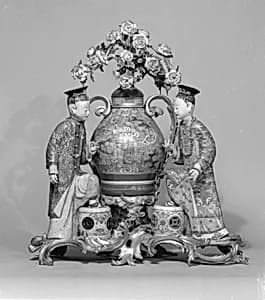 Famille rose figures by Unknown Artist