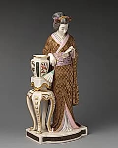 Figure of Japanese woman by Worcester factory|James Hadley