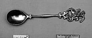 Figure-top spoon by Unknown Artist