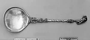 Figure-top spoon by Unknown Artist