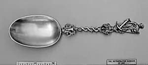 Figure-top spoon by Unknown Artist