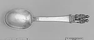 Figure-top spoon by Unknown Artist