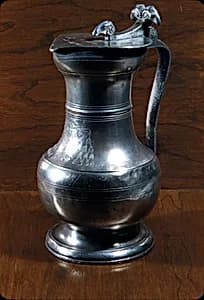 Flagon by I. B. (the pewterer)