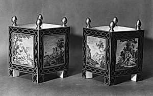 Flower pots (caisses carrés) by Sèvres Manufactory|Charles Nicolas Dodin|Gabriel Huquier|François Boucher|Gilles Demarteau