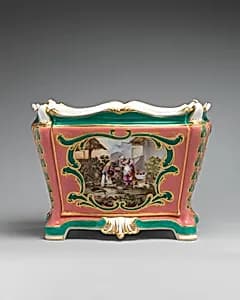 Flower vase (cuvette à tombeau) by Jean-Louis Morin|Sèvres Manufactory|Jean-Claude Duplessis