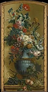 Flowers in a Blue Vase