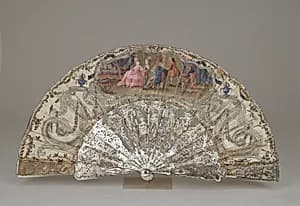 Folding fan by Unknown Artist