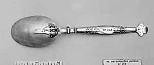 Folding spoon and fork combination by Unknown Artist