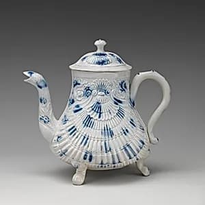 Footed teapot by Unknown Artist