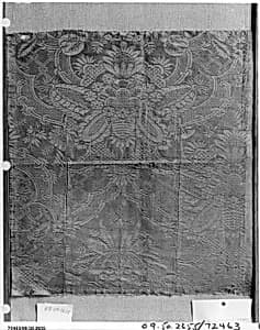 Fragment of silk damask by Unknown Artist