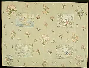 Fragment of wall covering by Unknown Artist