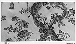 Fragment of woven silk by Philippe de Lasalle