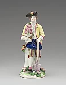 Gardener (one of a pair) by Worcester factory