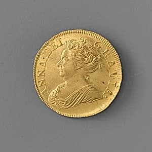 Half guinea of Queen Anne by John Croker