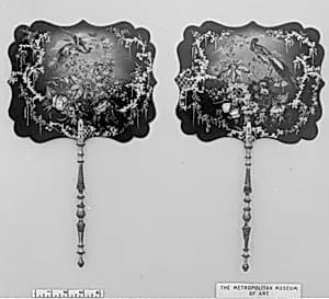 Handscreen (one of a pair) by Unknown Artist