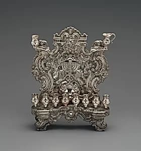 Hanukkah lamp by Pietro Borrani