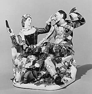Harlequin and Columbine by Johann Joachim Kändler|Meissen Manufactory