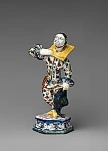 Harlequin in a pillory