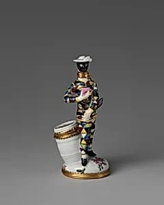 Harlequin with barrel by Saint James's Factory