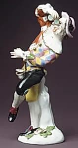 Harlequin with pince-nez by Meissen Manufactory