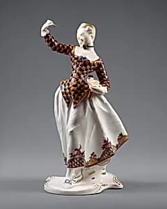 Harlequina by Franz Anton Bustelli|Nymphenburg Porcelain Manufactory