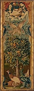 Hawk and three pheasants