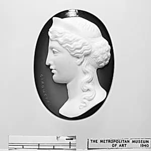 Head of a maiden by Giuseppe Girometti