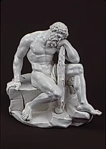 Hercules Resting from His Labors by Royal Porcelain Manufactory, Naples