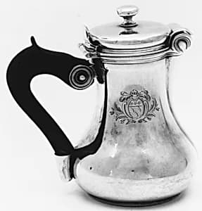 Hot milk pot (?) by Jean-Louis-Dieudonné Outrebon