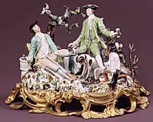 Hunters with attendant by Höchst Manufactory