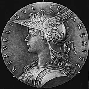 Ideal Head of French Republic by Louis-Oscar Roty